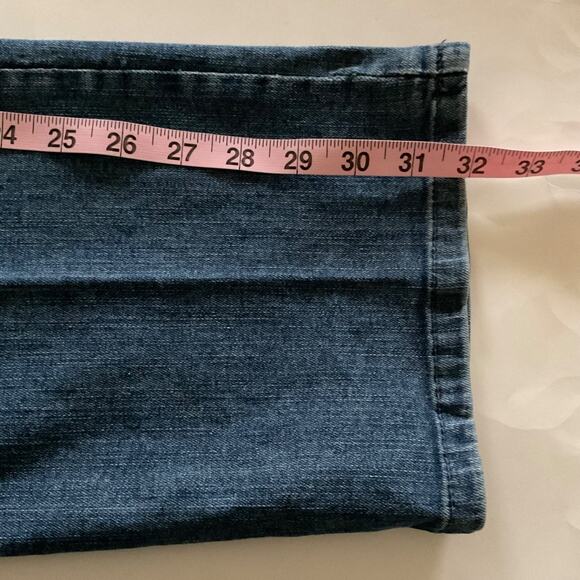 NWT Lee Women Instantly Slims Classic Fit Slim Straight Leg Denim Jeans 16 Blue - Picture 12 of 12